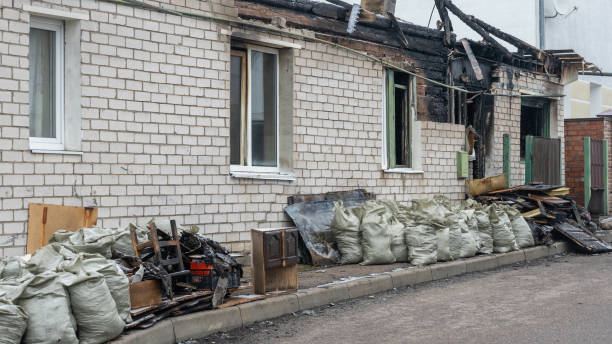 Professional Fire Damage Removal technician working in Montgomery, TX